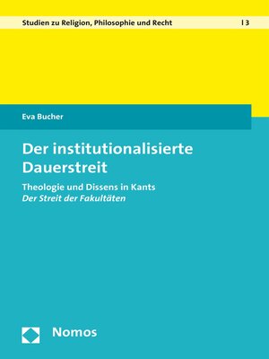 cover image of Der institutionalisierte Dauerstreit